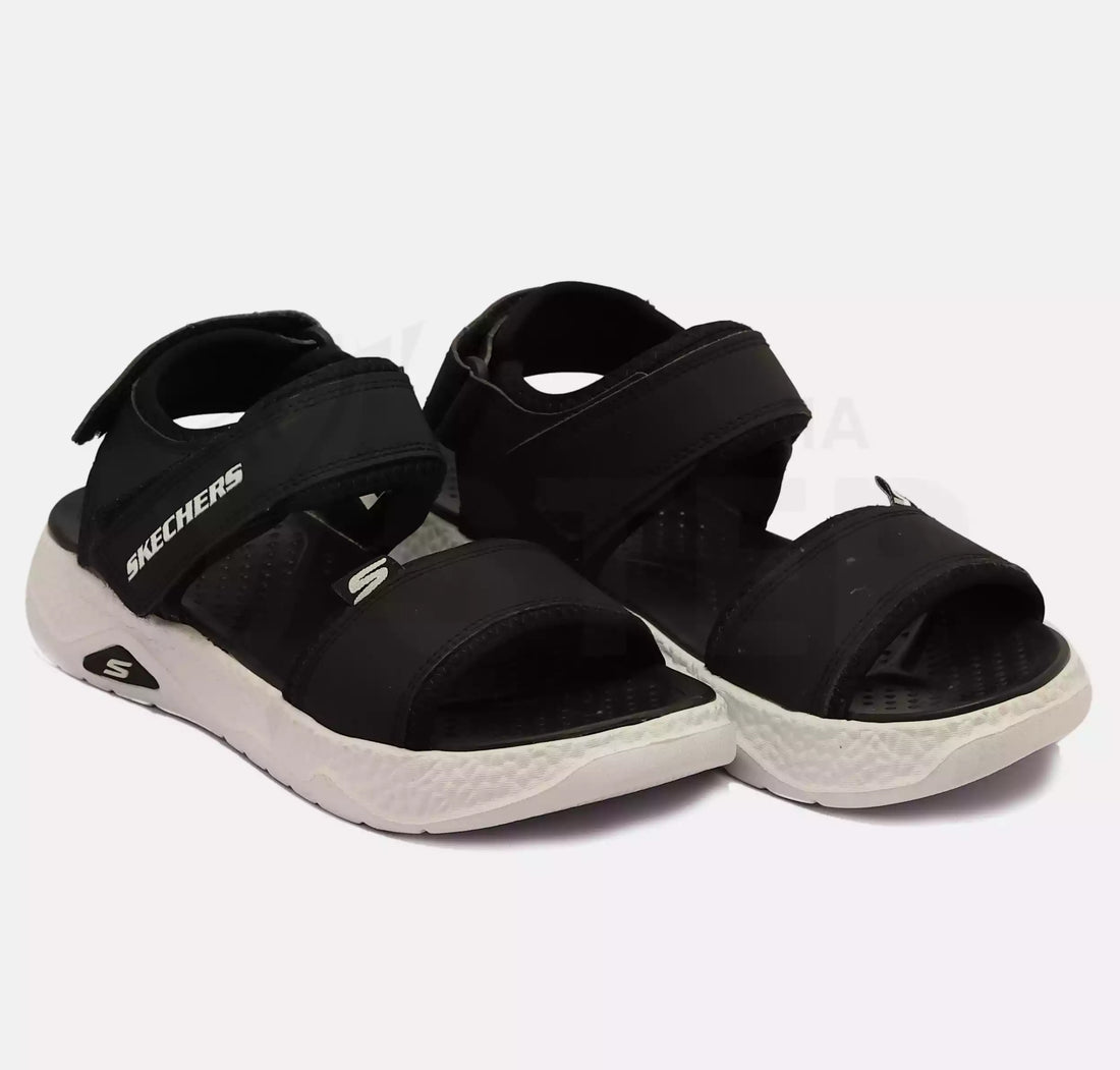 Skechers Sandals (Black White)