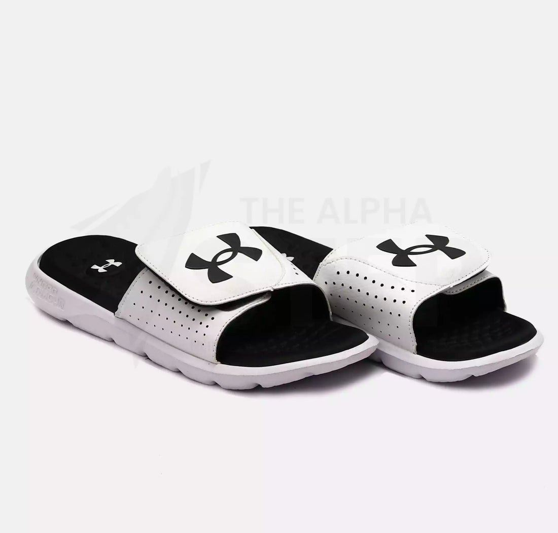 Under Armour Slides (White)